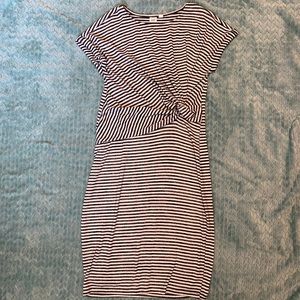 Gap form fitting striped dress